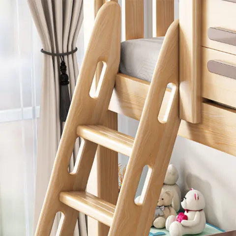 Solid wood children bunk bed