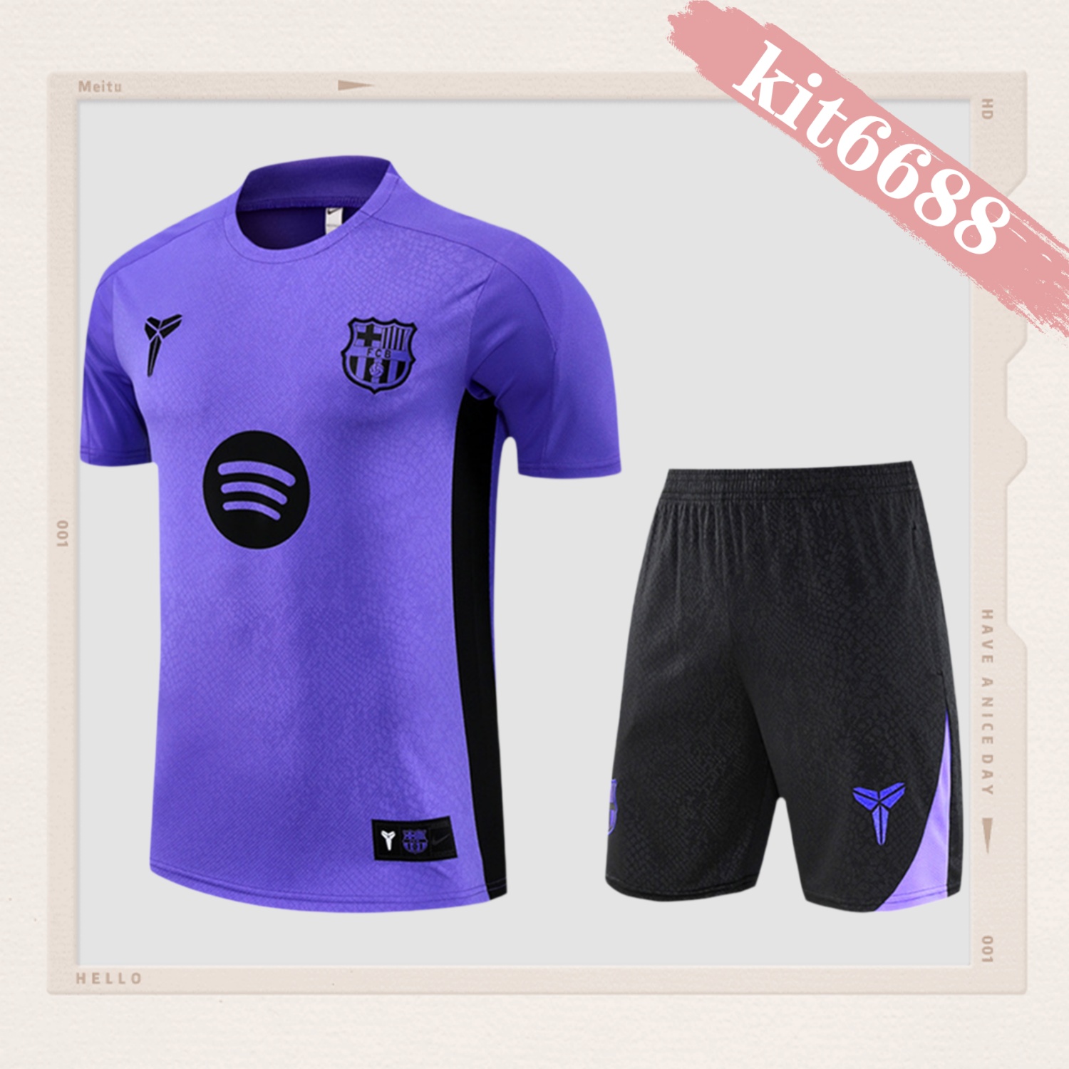 2025/2026 Barcelona adult short-sleeved training suit (adult kit)