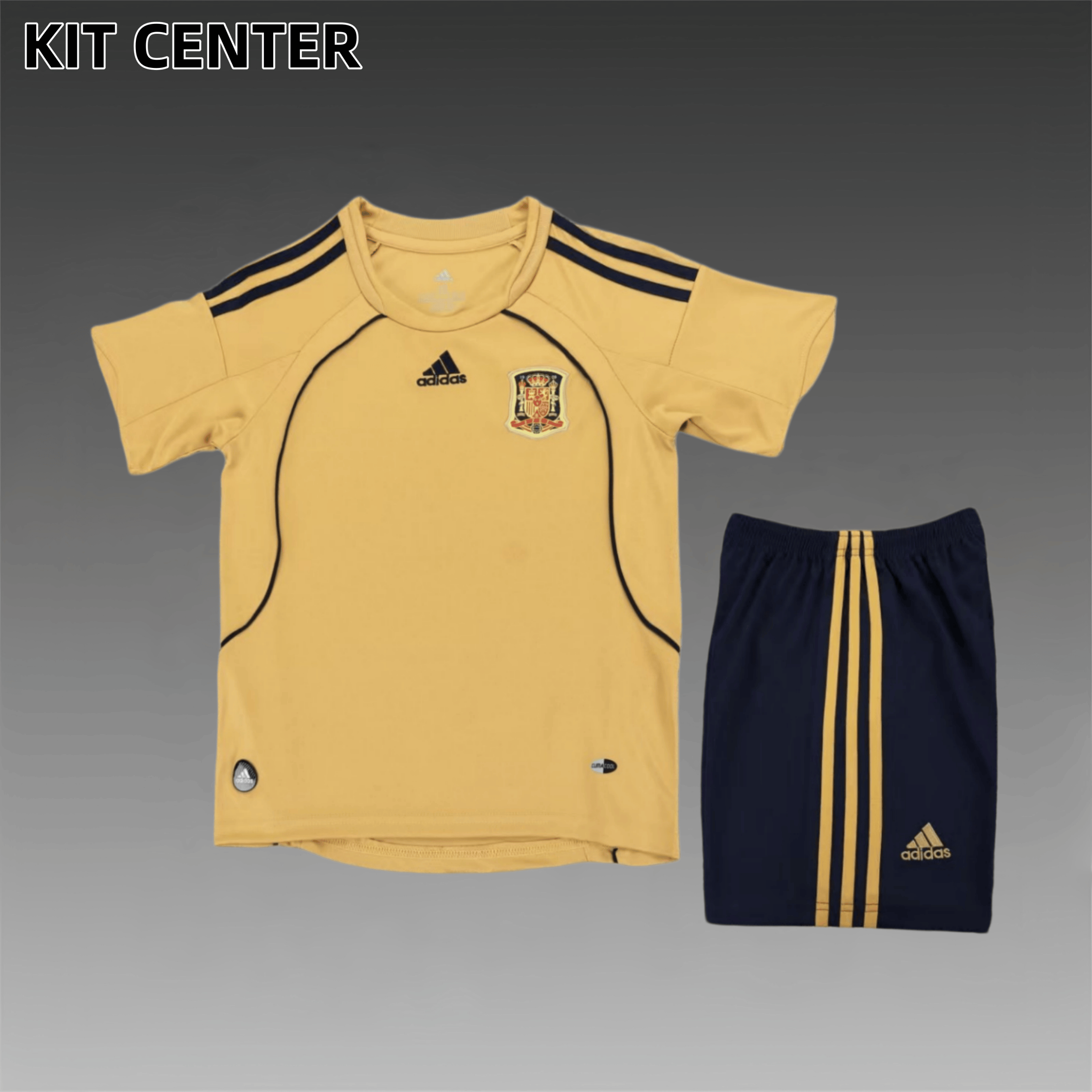 2008 Spain Away Retro Football Shirt  Kids Kit