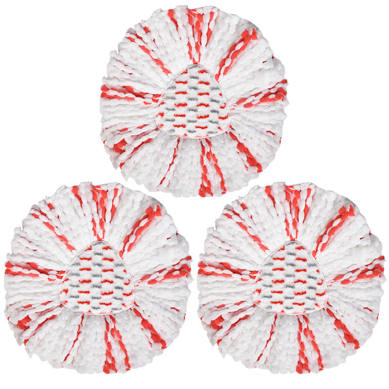 3 Pack Spin Mop Heads Replacements with Scrubbing Pad