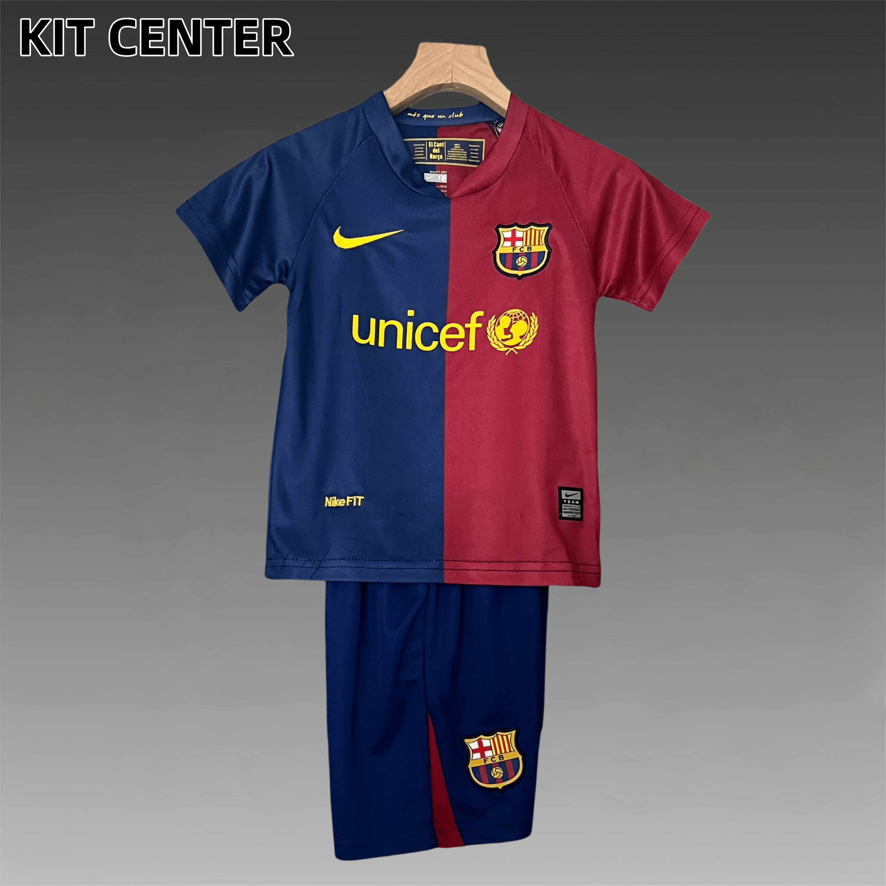 2008/2009 Barcelona home Retro Kids Kit(Kids Kit)