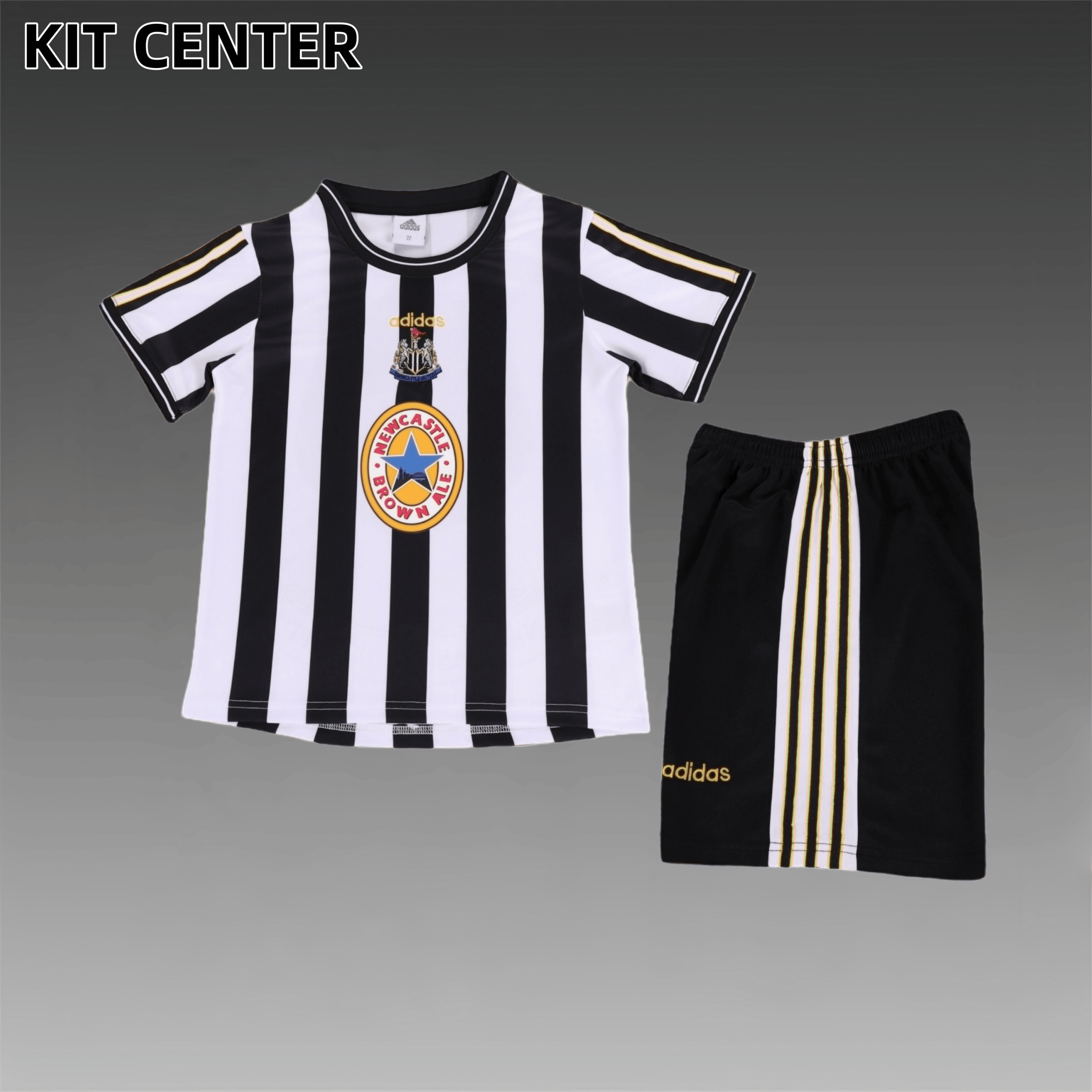 1997/1999 Newcastle United home  Retro Football Shirt Kids Kit