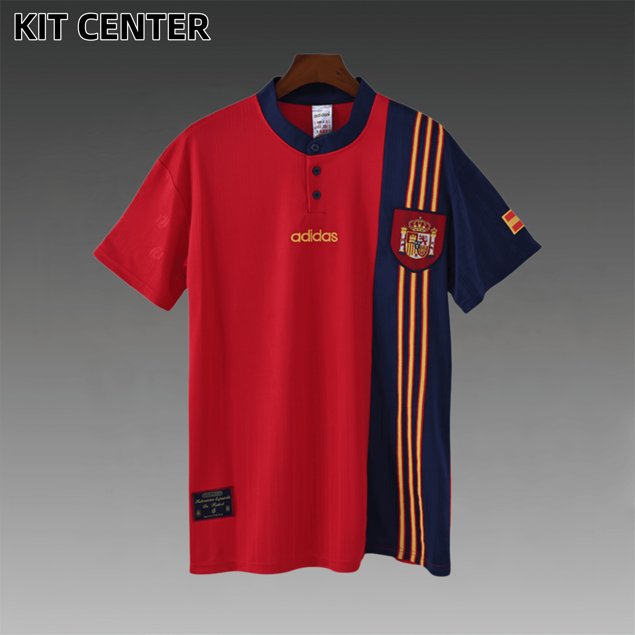 1996 Spain Home Retro Football Shirt