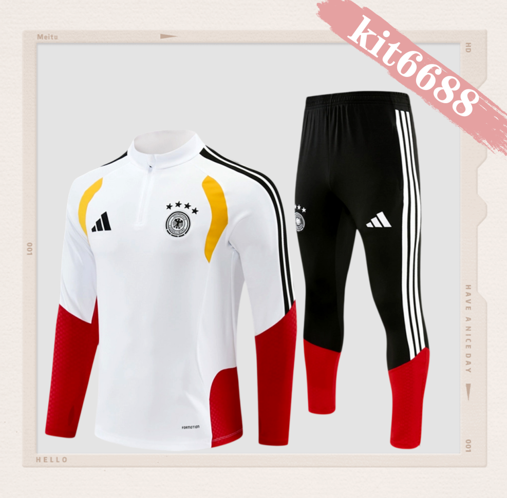 2026/2027 Germany Kids Half Zip Training Clothes (Kids Kit)