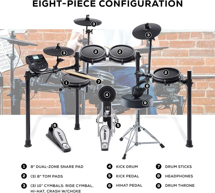 Alesis Drums Nitro Mesh Kit Bundle &ndash; Complete Electric Drum Set
