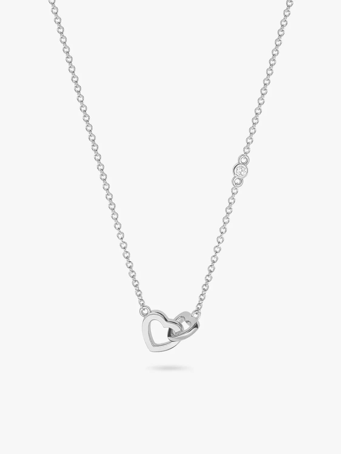 Interlocking Double Heart Necklace