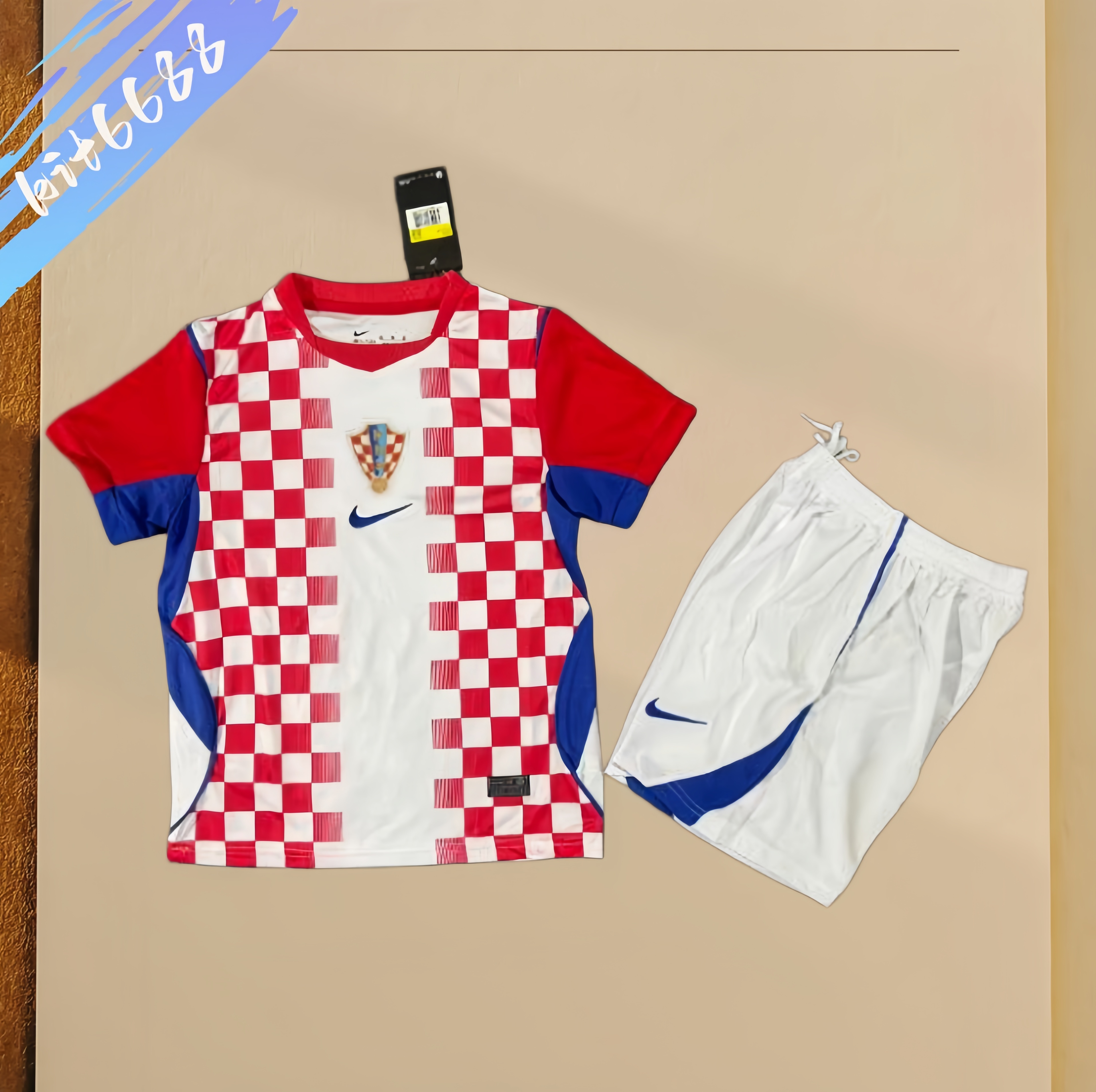 2026 Croatia home Football Shirt （Adult & Kids Kit socks)