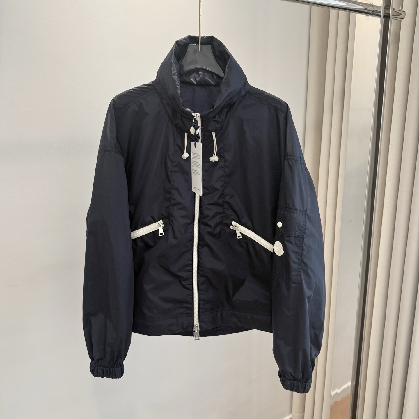 Moncler 2026 Autumn Winter Women's Jackets Polyester Stand Collar Tassel Zipper Casual Slim Woman's Coats MKDFWJ26005