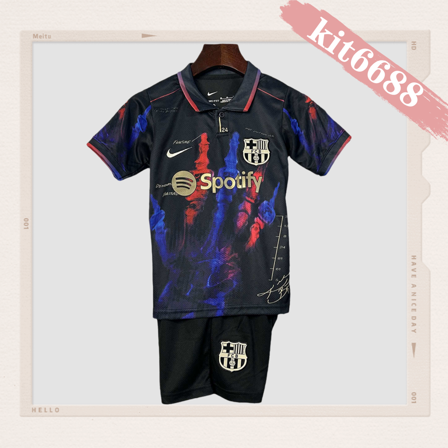 2025/2026 Barcelona Special Edition Football Shirt (Kids Kit socks)