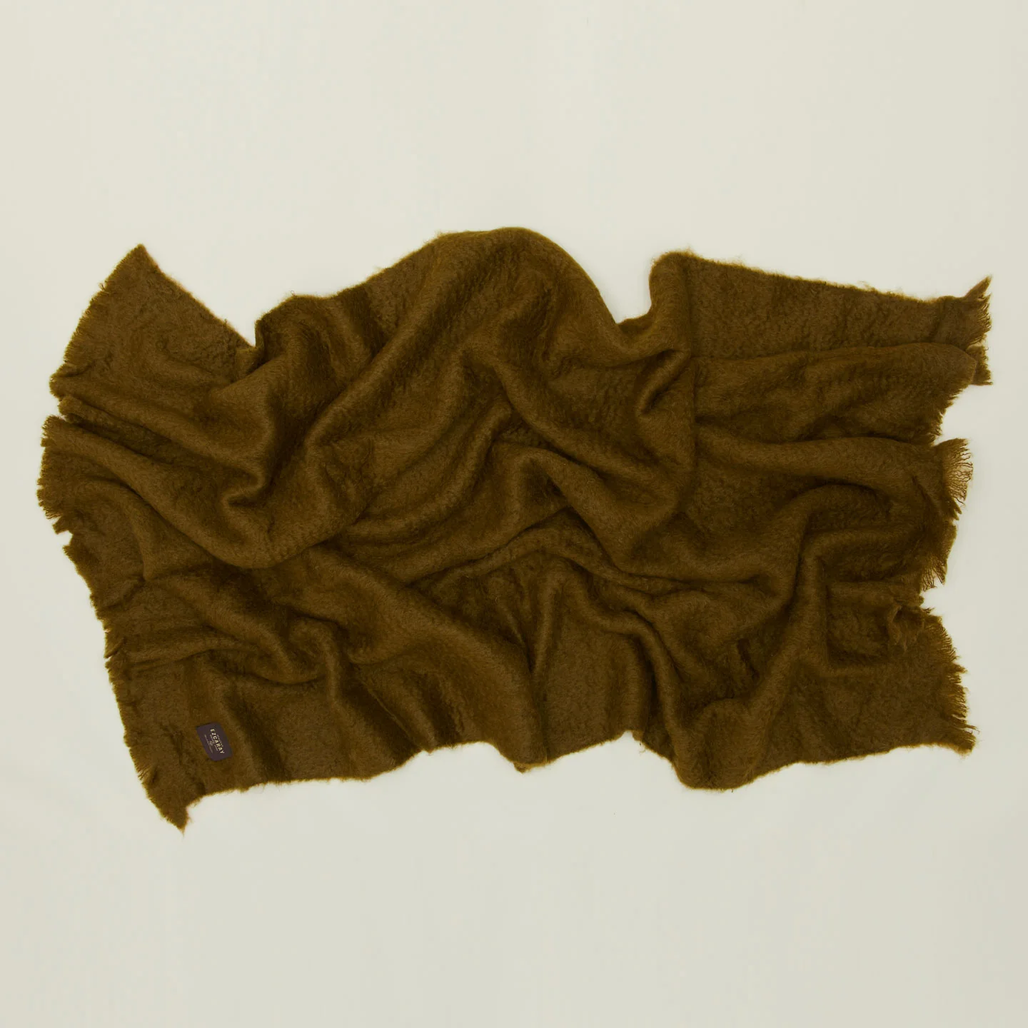 Solid Mohair Throw - Bronze
