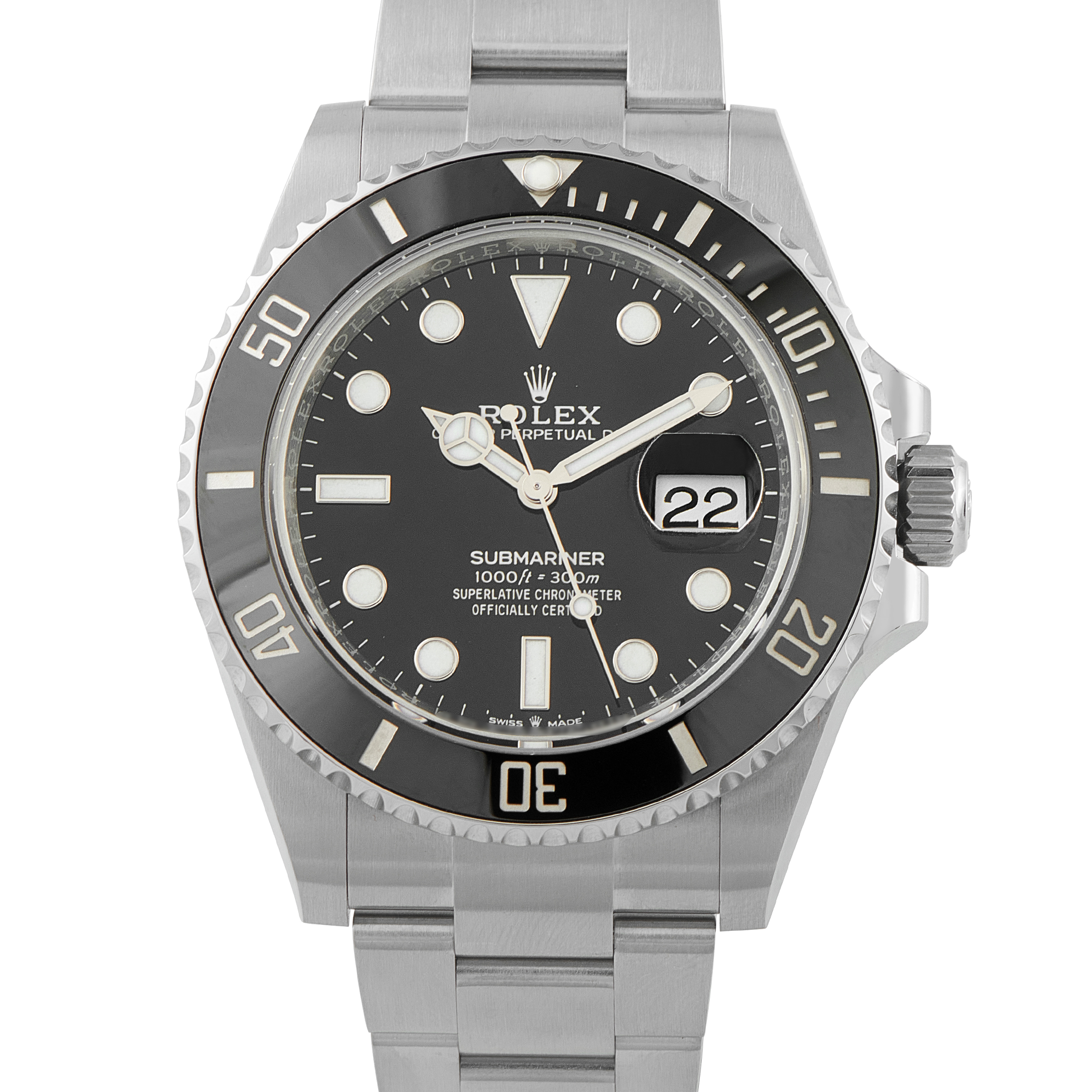 RolexSubmariner Date Black Dial Steel Watch 126610LN
