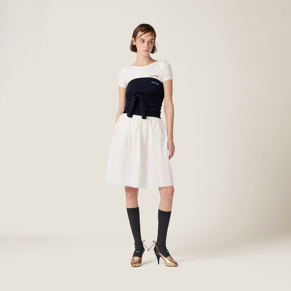 Petit Bateau X Miu Miu stretch jersey bodysuit