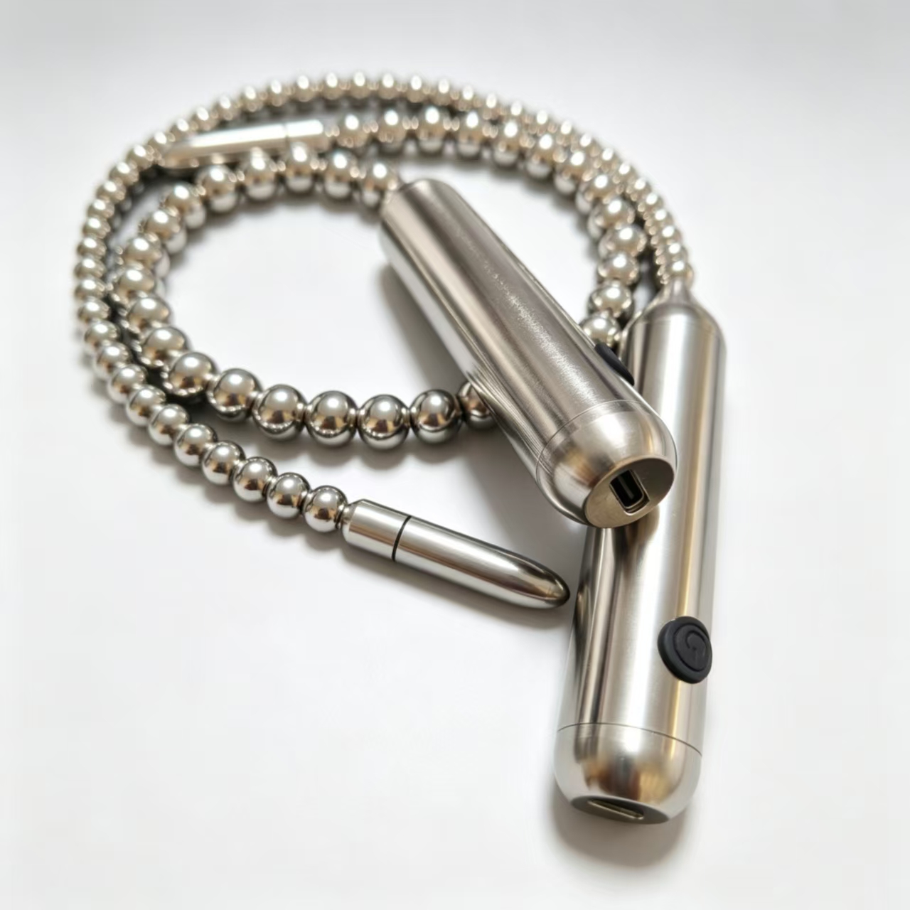 Divnora Metal Electric Pulse & Vibration Anal Bead Wand
