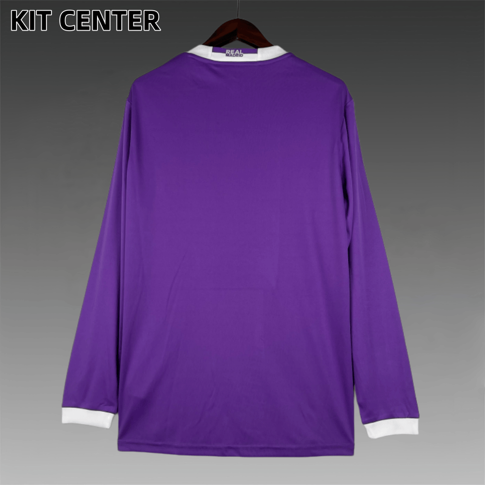 2016/2017 Real Madrid Away Long Sleeve Retro Football Shirt