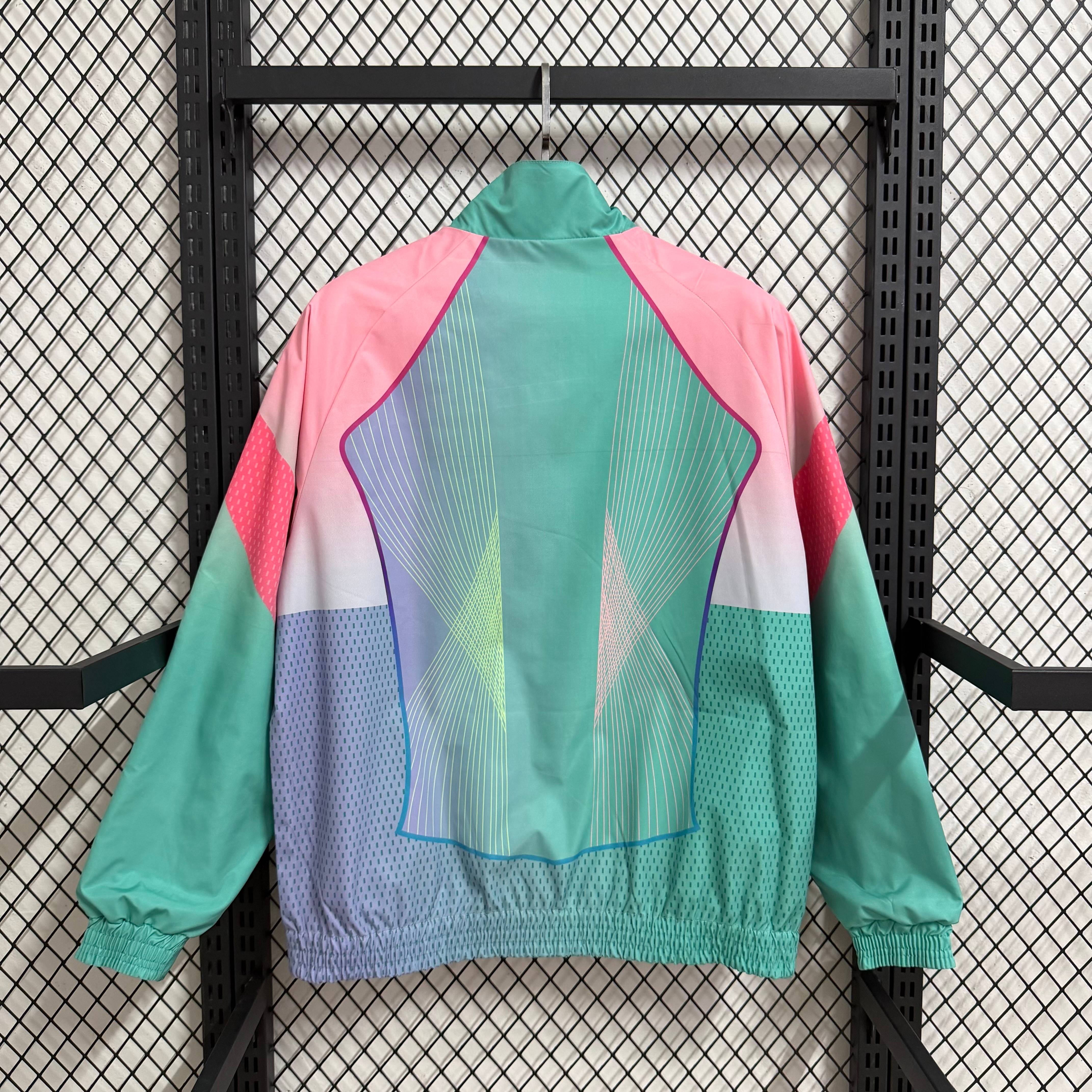 2025/2026 Barcelona special edition double-sided waterproof windbreaker