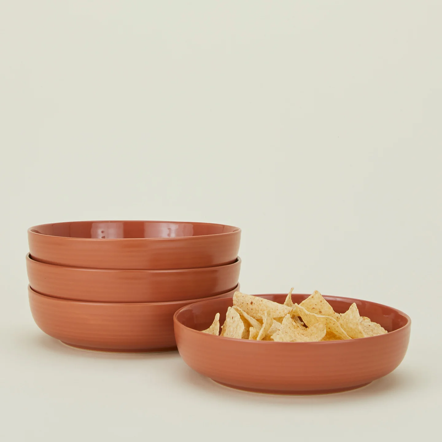 Essential Low Bowl, Set of 4 - Terracotta