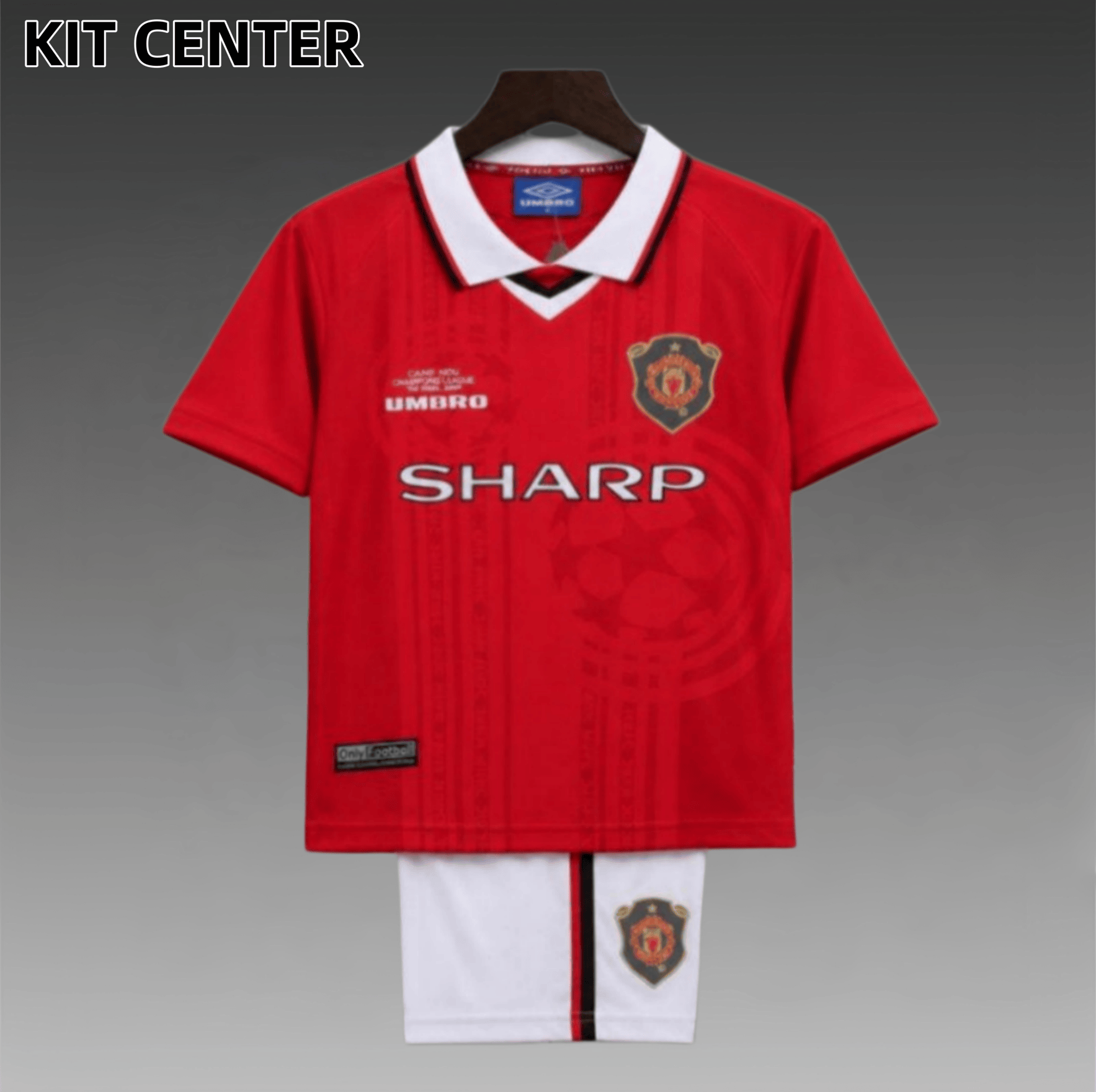 99/00 Manchester United home  Retro Football Shirt ( Kids Kit )