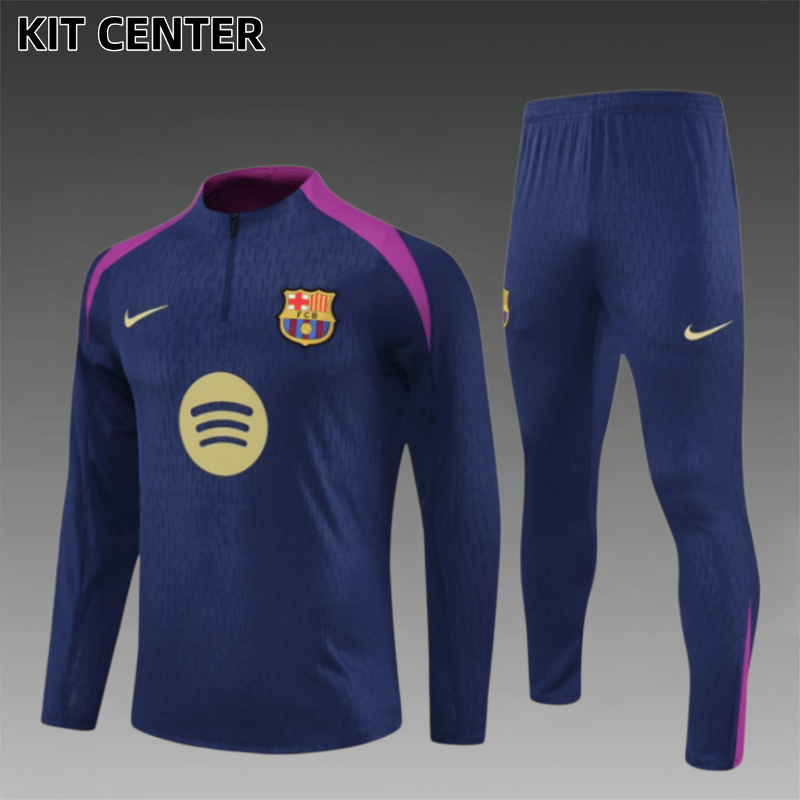 25/26 Barcelona Half Zip TrainingWear (Adult Kids Kit)