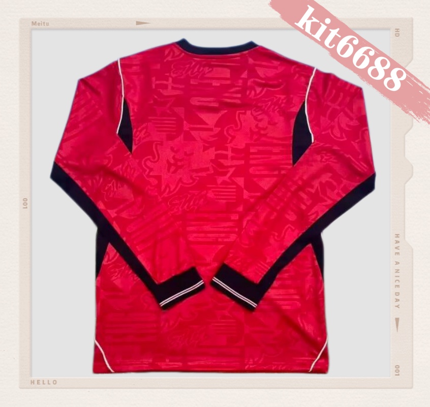 26/27 England Away Long  Football Soccer jerseys