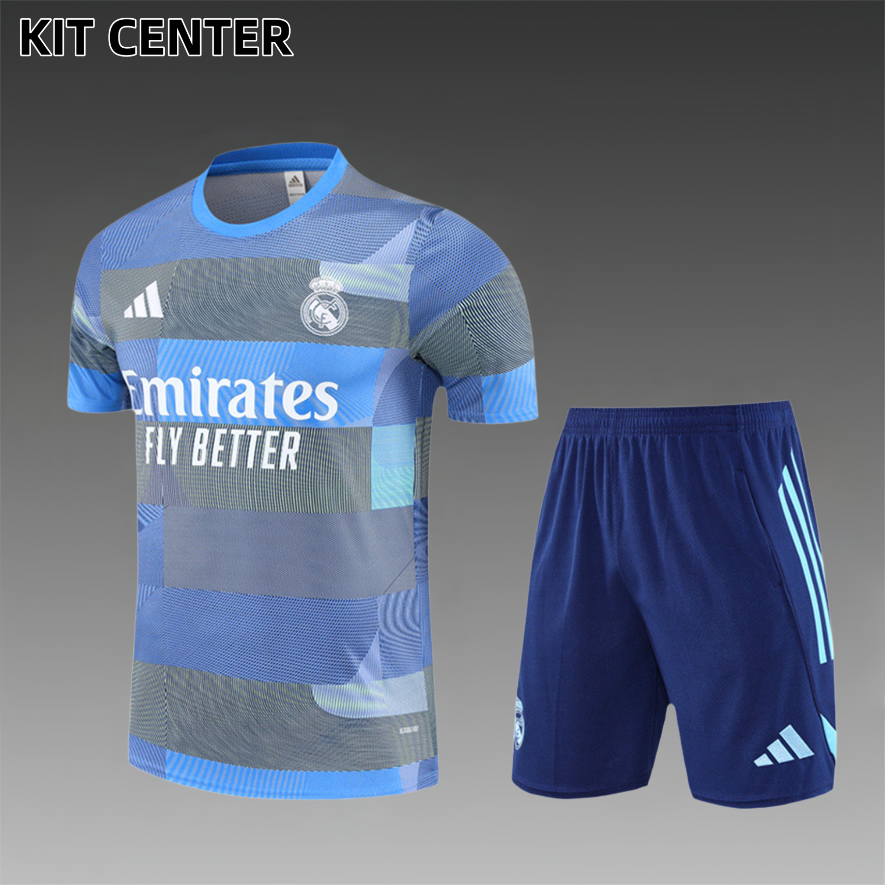 2025/2026 Real Madrid camouflage short-sleeved children's training suit (Adult  Kids Kit)