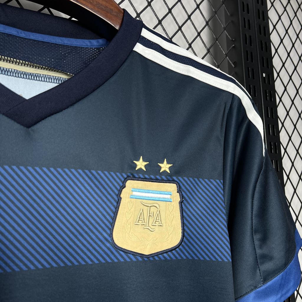 2014 Argentina Away Long Sleeve Retro Jersey