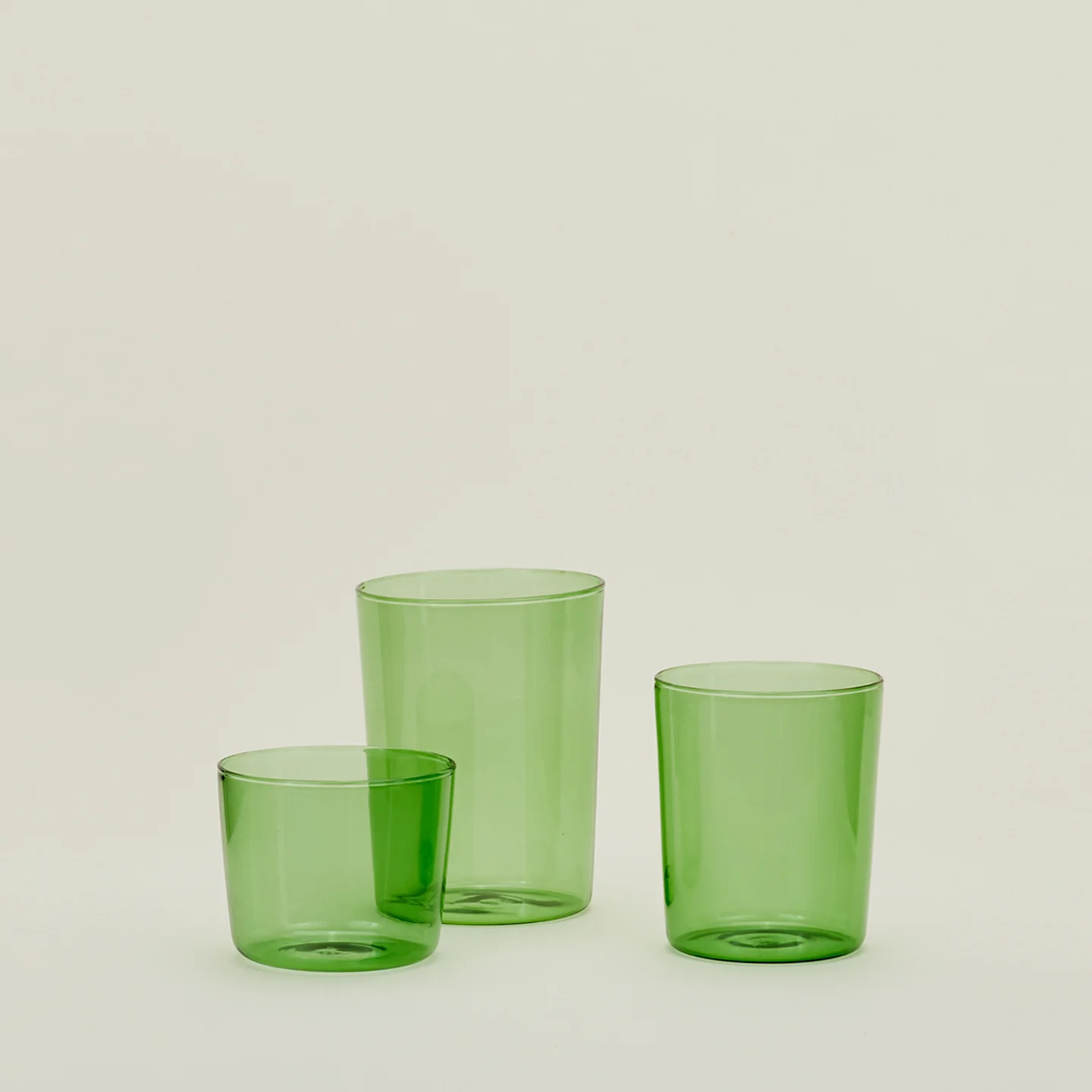 Essential Glassware, Set of 4 - Green