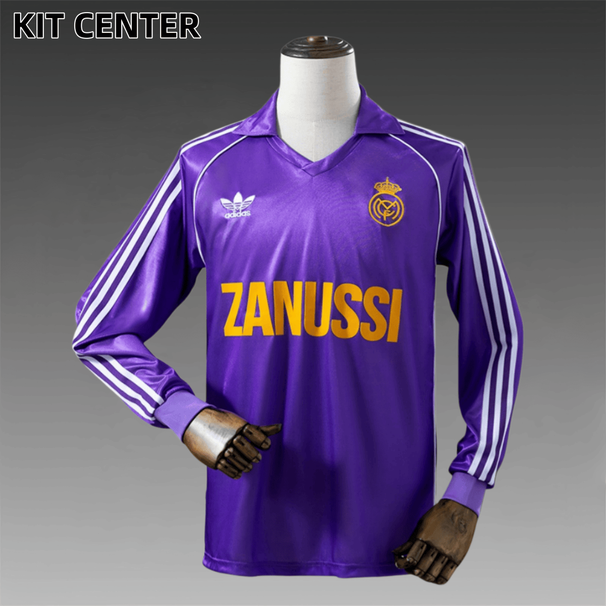 1984/1985 Real Madrid Away Long Sleeve Retro Football Shirt