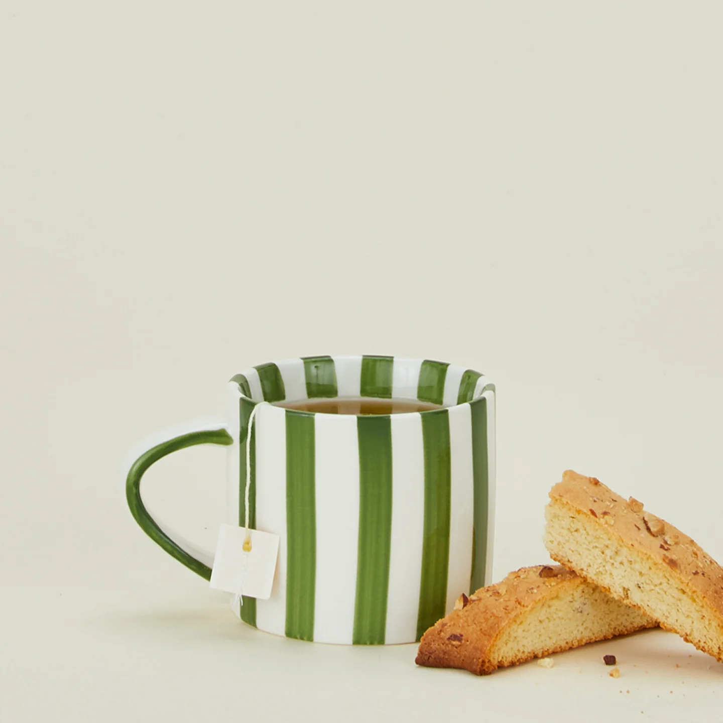 Striped Mug - Olive