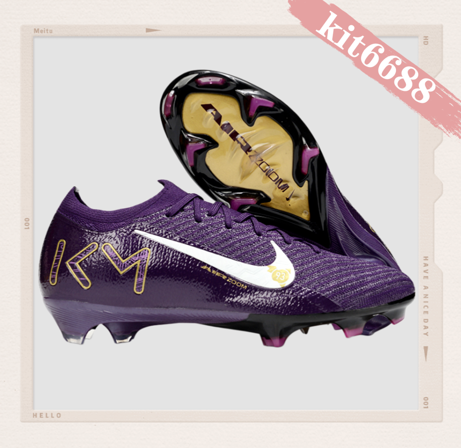 N Air Zoom Mercurial Vapor 16 Elite FG Mbappé Personal Edition - Grand Purple/Pale Ivory
