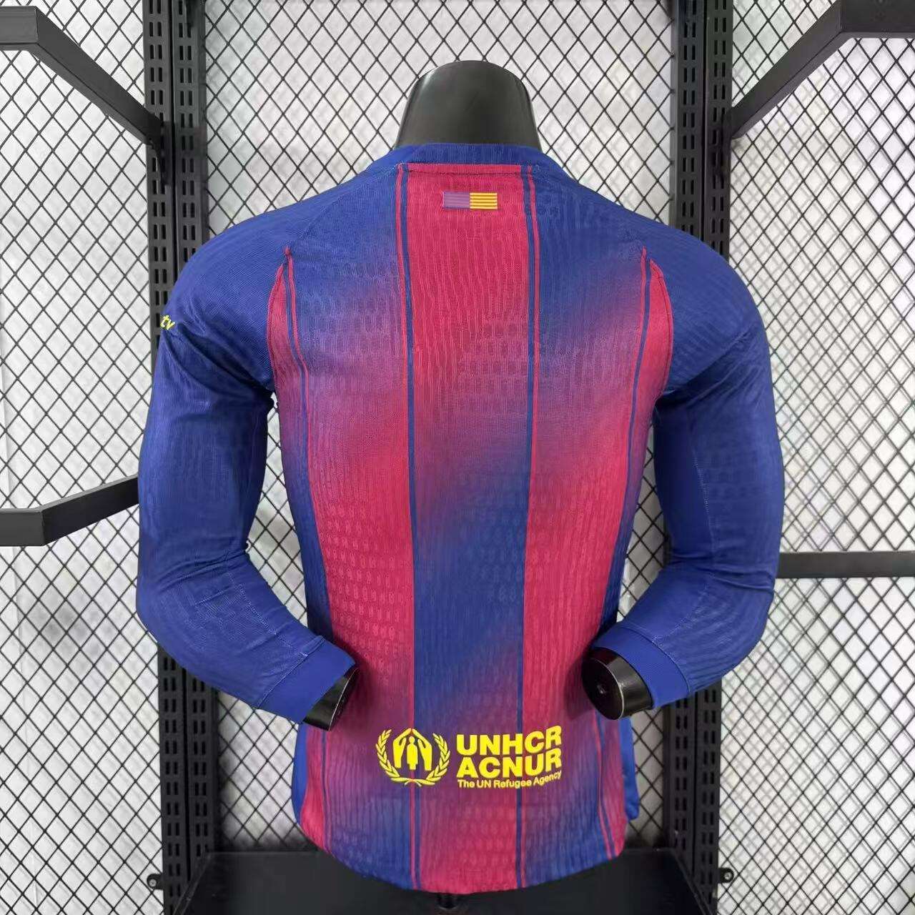 2025/2026 Barcelona Home long-sleeved blank version Football Shirt (Player Edition)