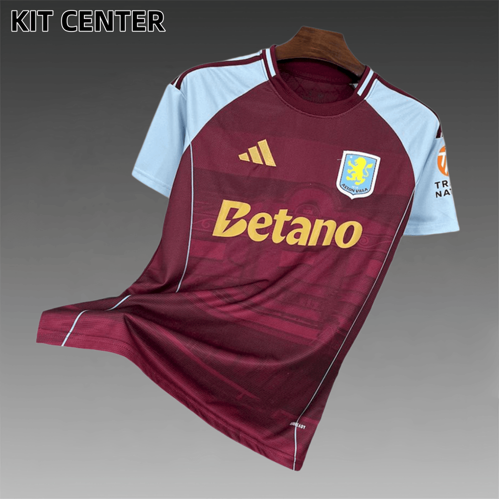 2025/2026 Aston Villa Home Football Shirt （Fans）