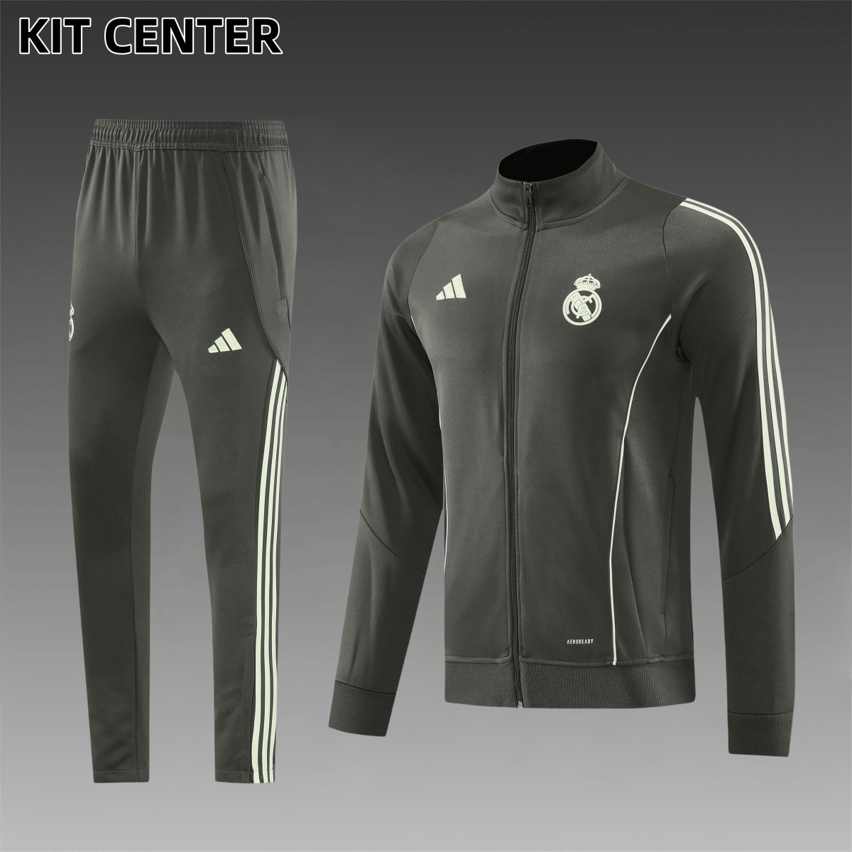 25/26 Real Madrid Full Zipper Training Suit (Adult Set)