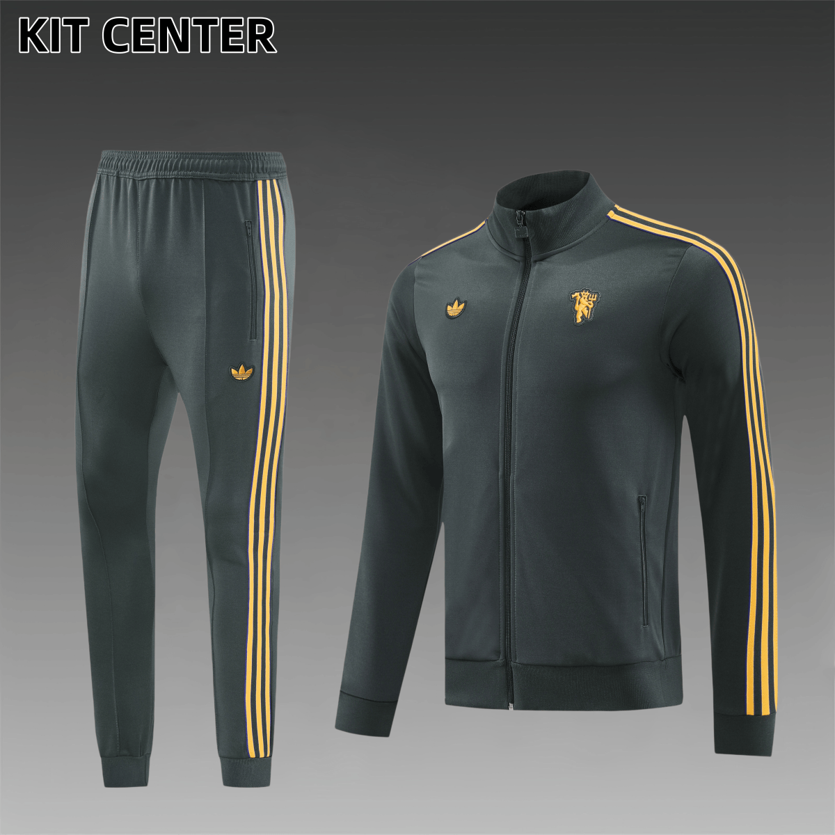 25/26 Manchester United Full Zipper Training Suit (Adult Set)