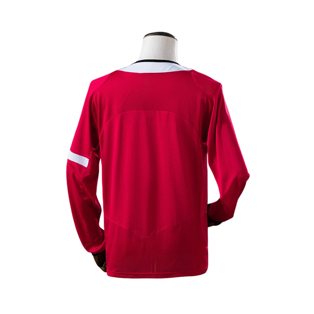 04/06 Manchester United home  long sleeved retro football jersey