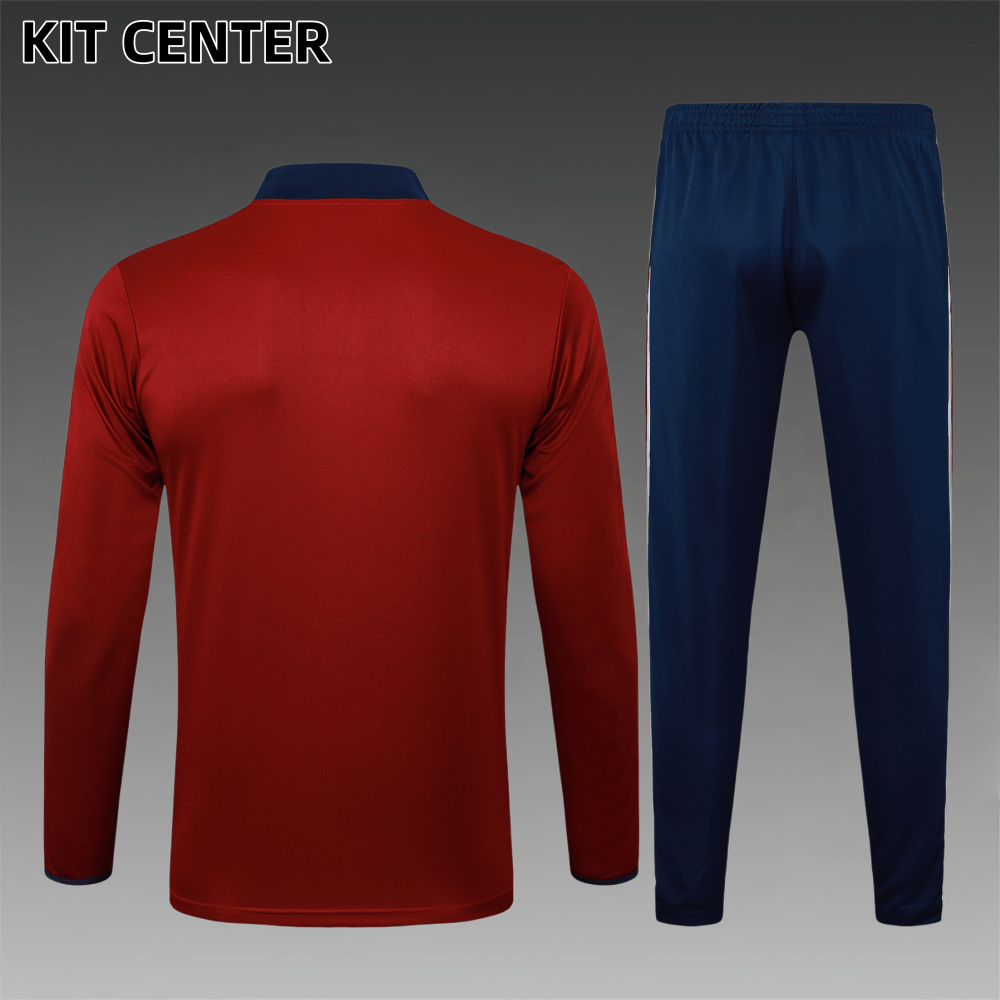 2025/2026 Arsenal Adult Burgundy Half Zip Training Suit (Adult Kit)