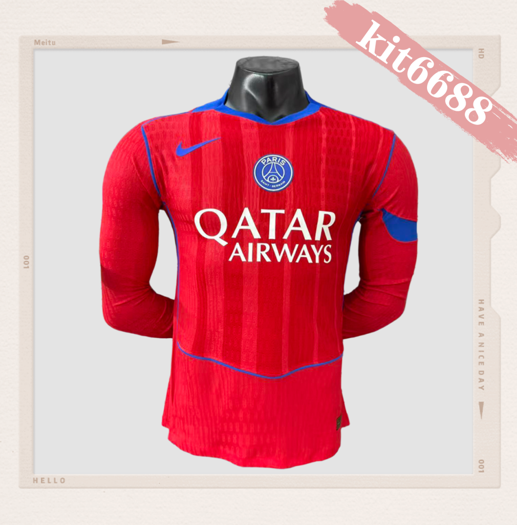 Paris Saint-Germain 2025/2026 Third Long sleeves Football Shirt (Player Edition)