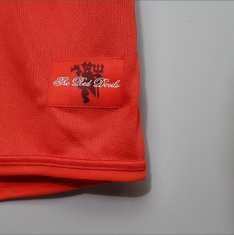 07/08 Manchester United  home Champions League version  retro football jersey