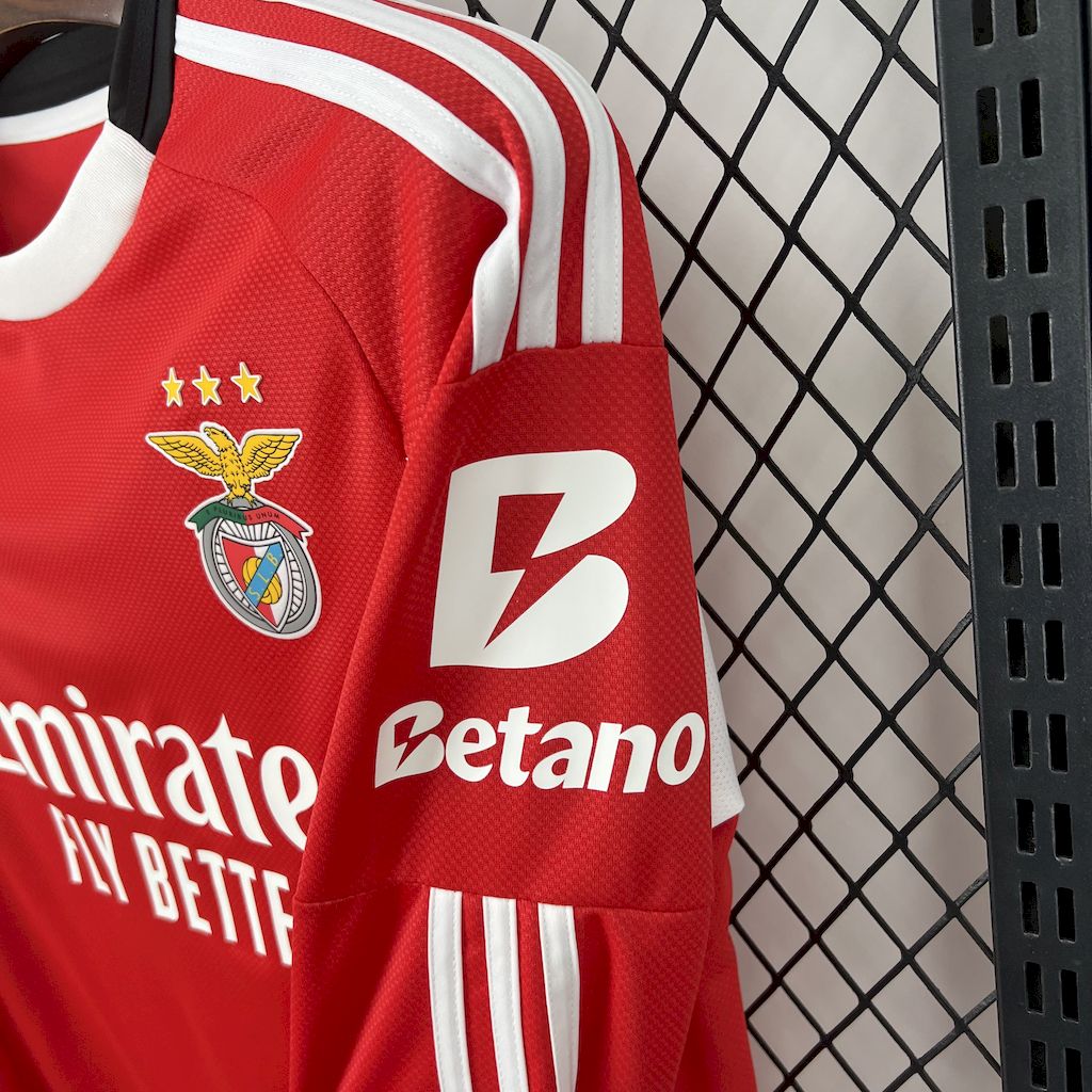 2025/2026 Benfica Football Club Home Long-sleeved Football Shirt（Fan Edition）