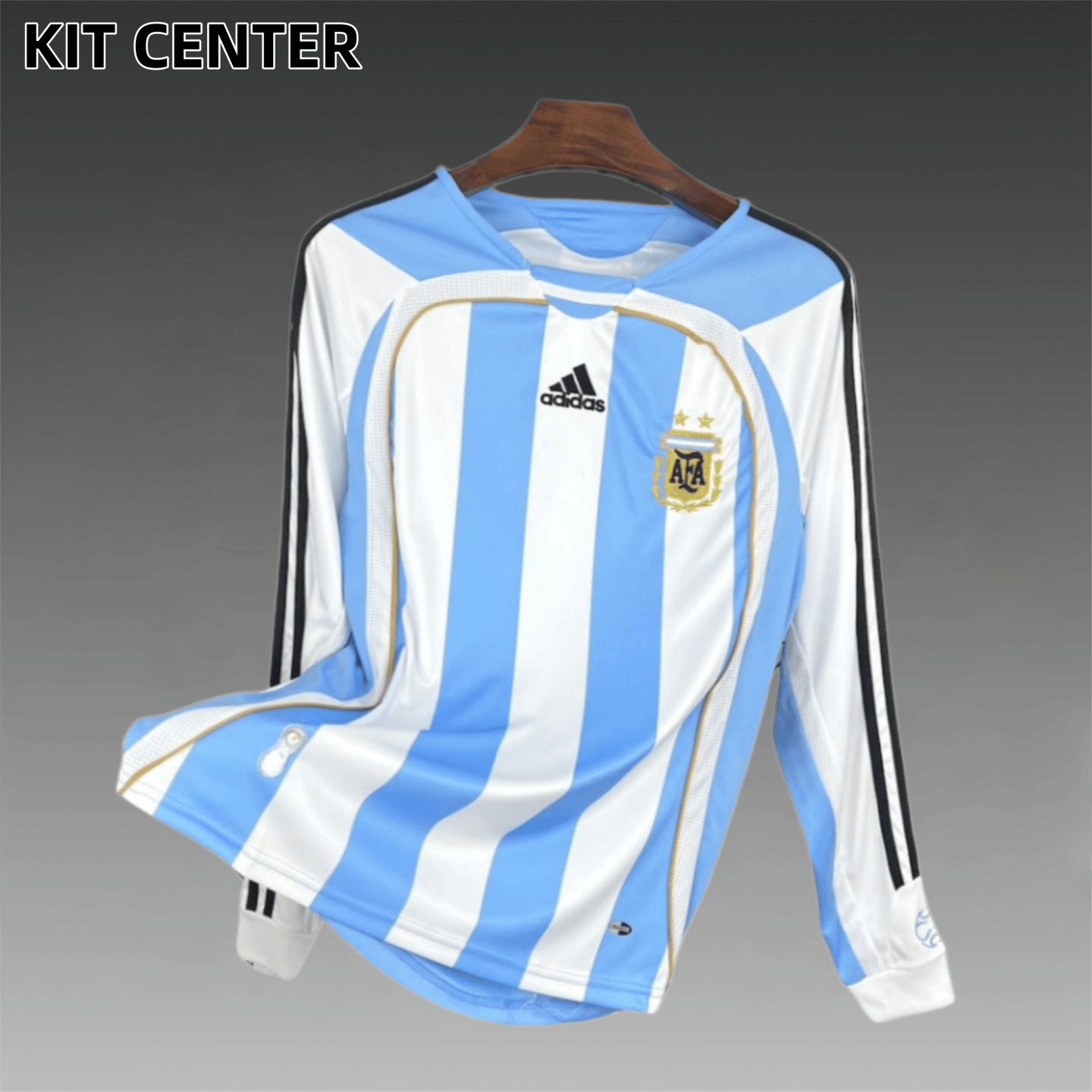 2006/2007 Argentina World Cup Home Long Sleeve Retro Jersey