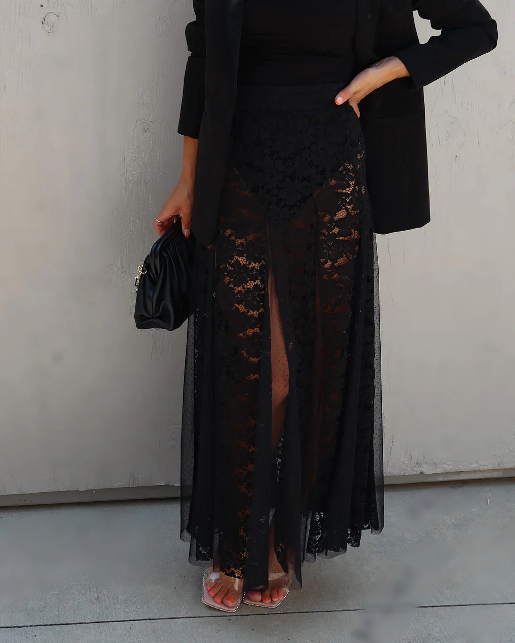 Shelley Lace Midi Skirt