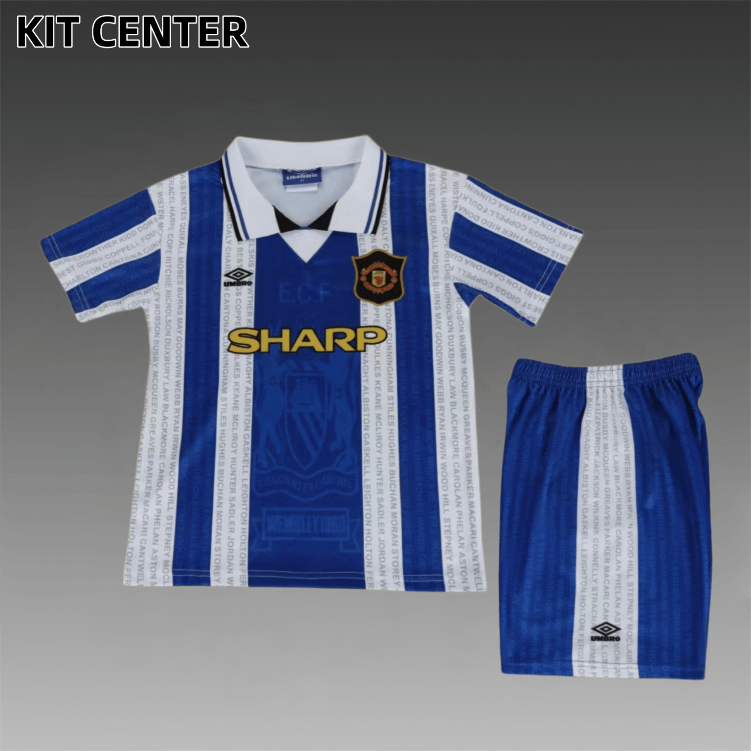 94/96 Manchester United Third Away  Retro Football Shirt ( Kids Kit )