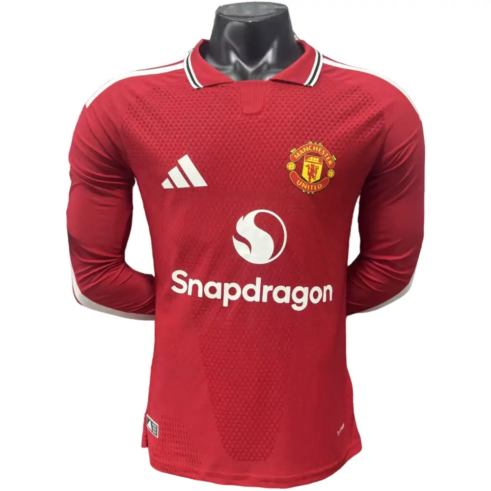 2026-27 Manchester United Long Sleeve Home Jersey - Player Edition