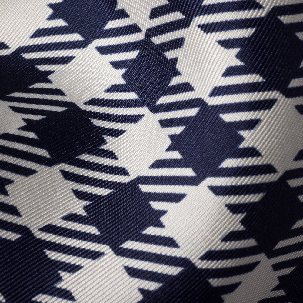 Printed silk twill scarf