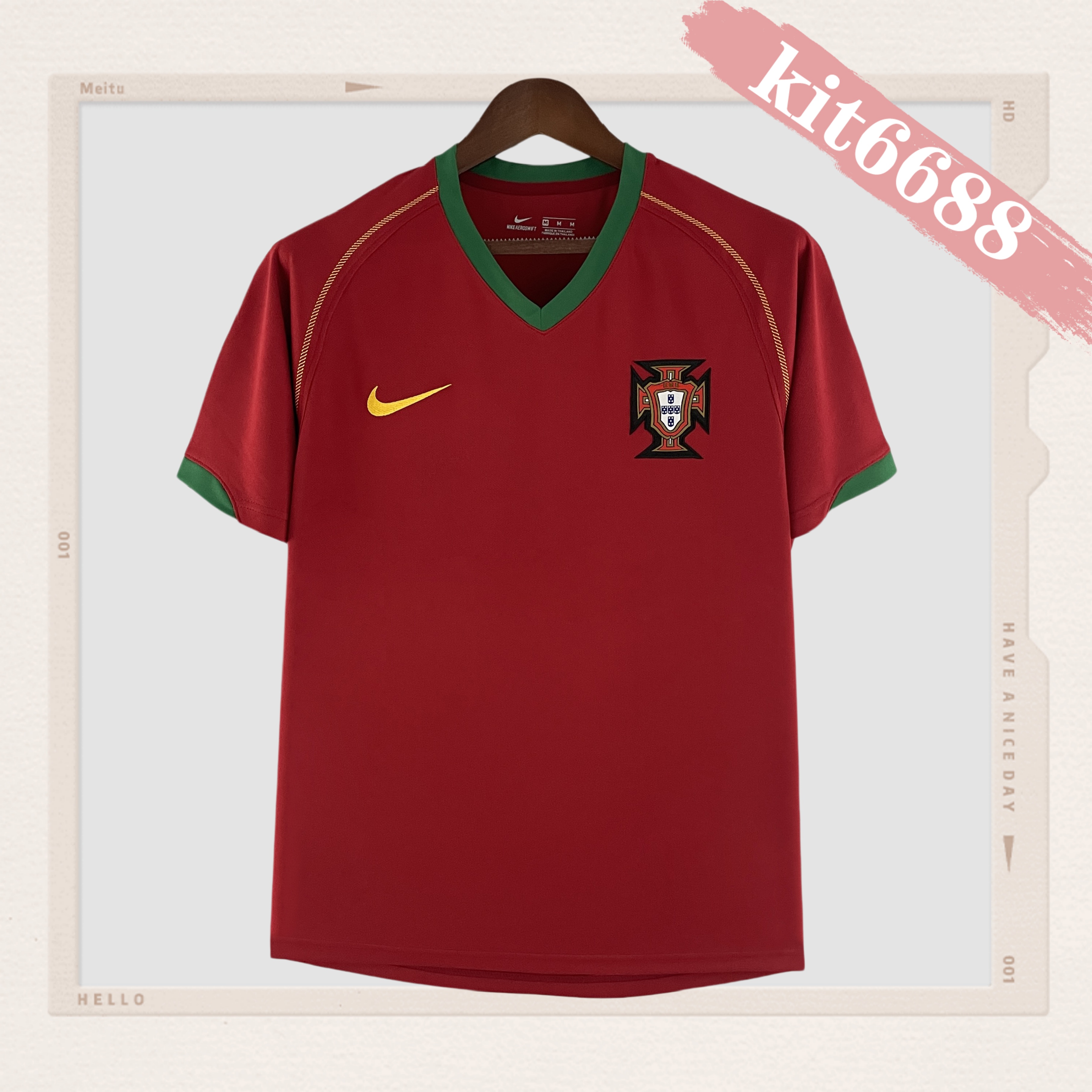 2006 Portugal home  Retro Football Shirt
