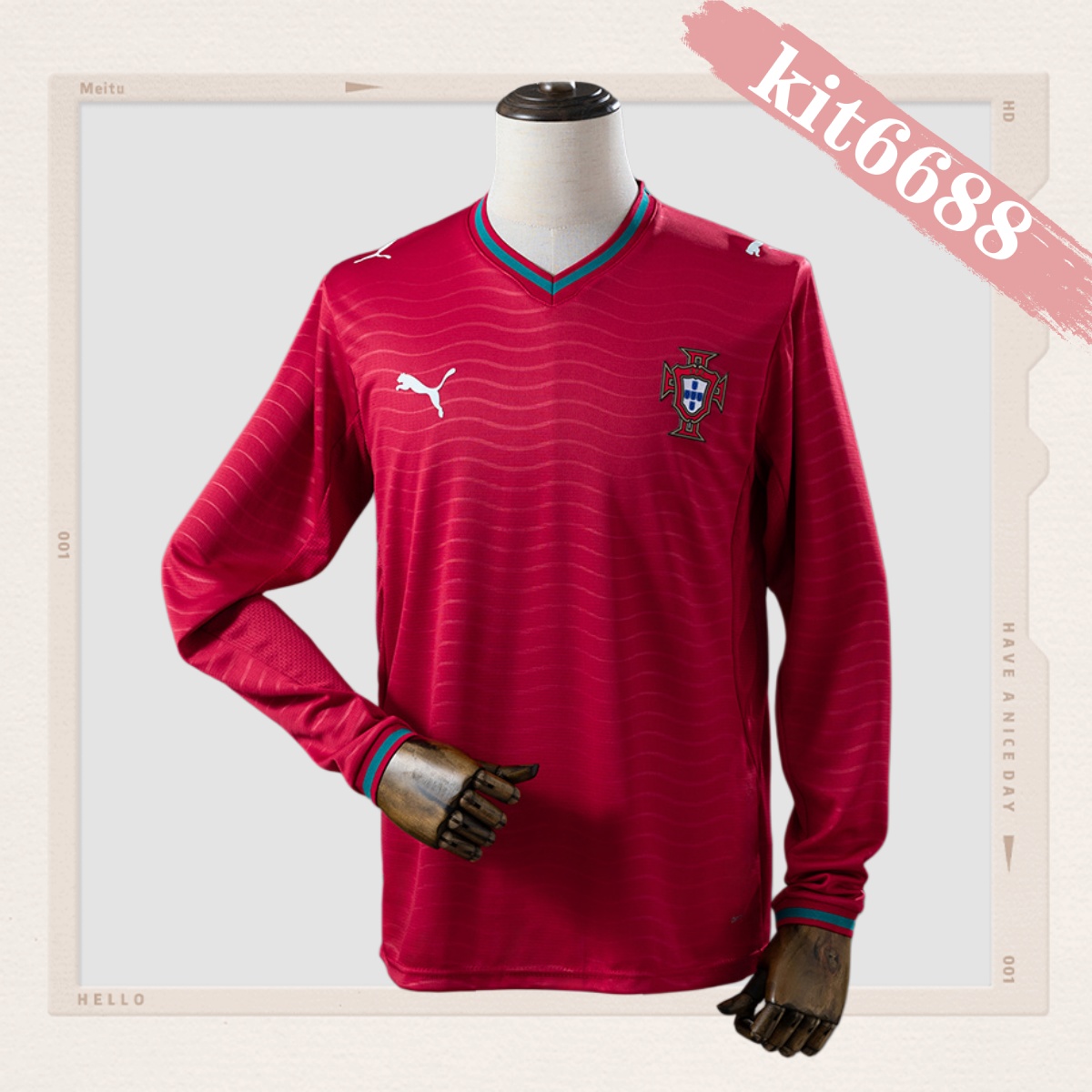 26/27 Portugal home long Football Shirt  (Fan Edition)