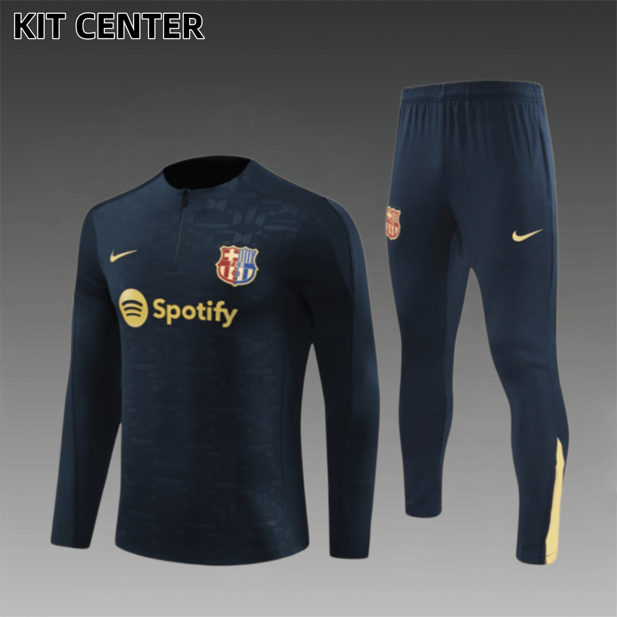24/25 Barcelona Half Zip TrainingWear (Adult Kids Kit)