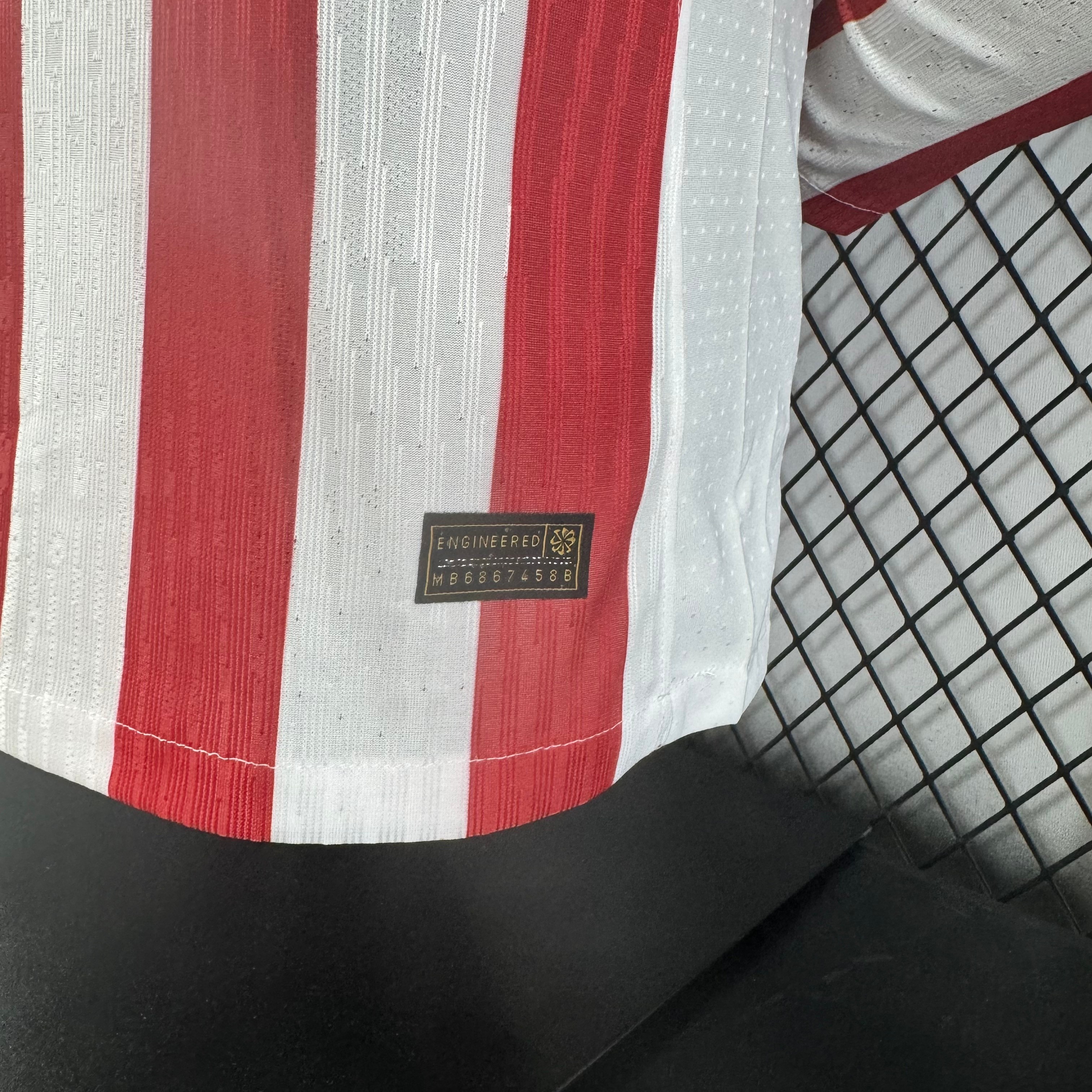 2025/2026 Atletico Madrid Home Long Sleeved Football Shirt (Player Edition)