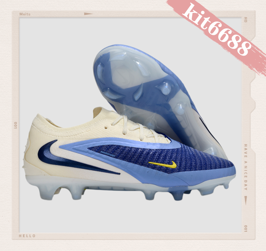 N Phantom 6 Elite Low Cut FG Fear Nothing - Racer Blue/Dark Obsidian