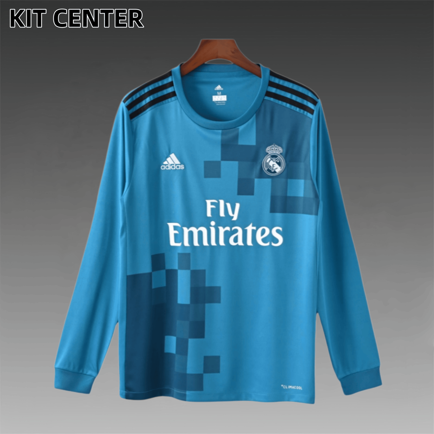 2017/2018 Real Madrid Second Away Retro Long Sleeve Football Shirt