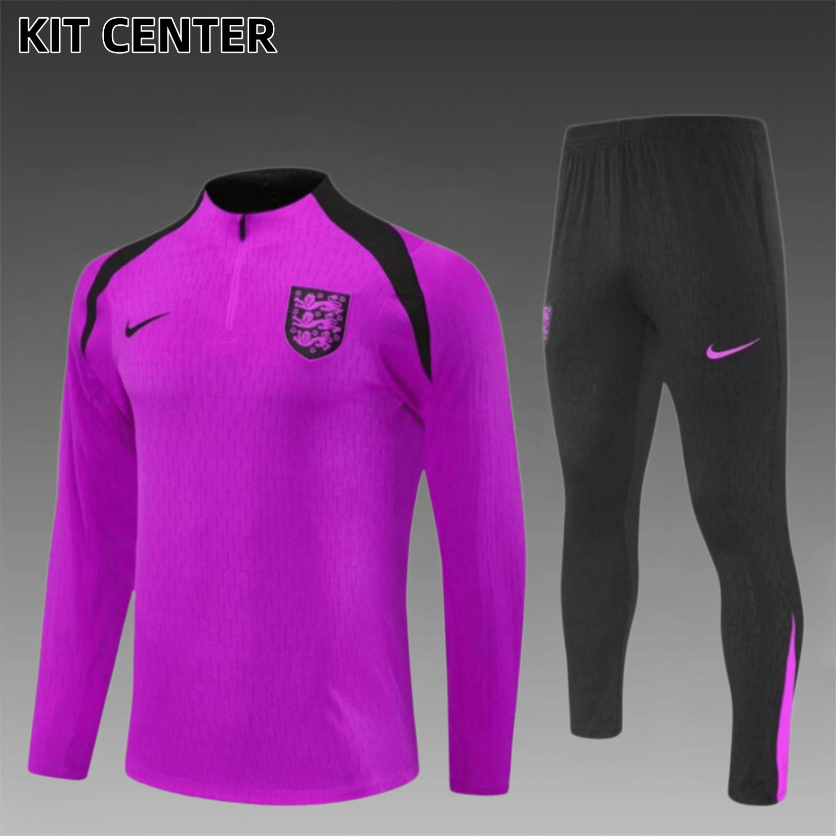 2025/2026 England Purple Half Zip Training Kit -  (Adult Kids Kit)